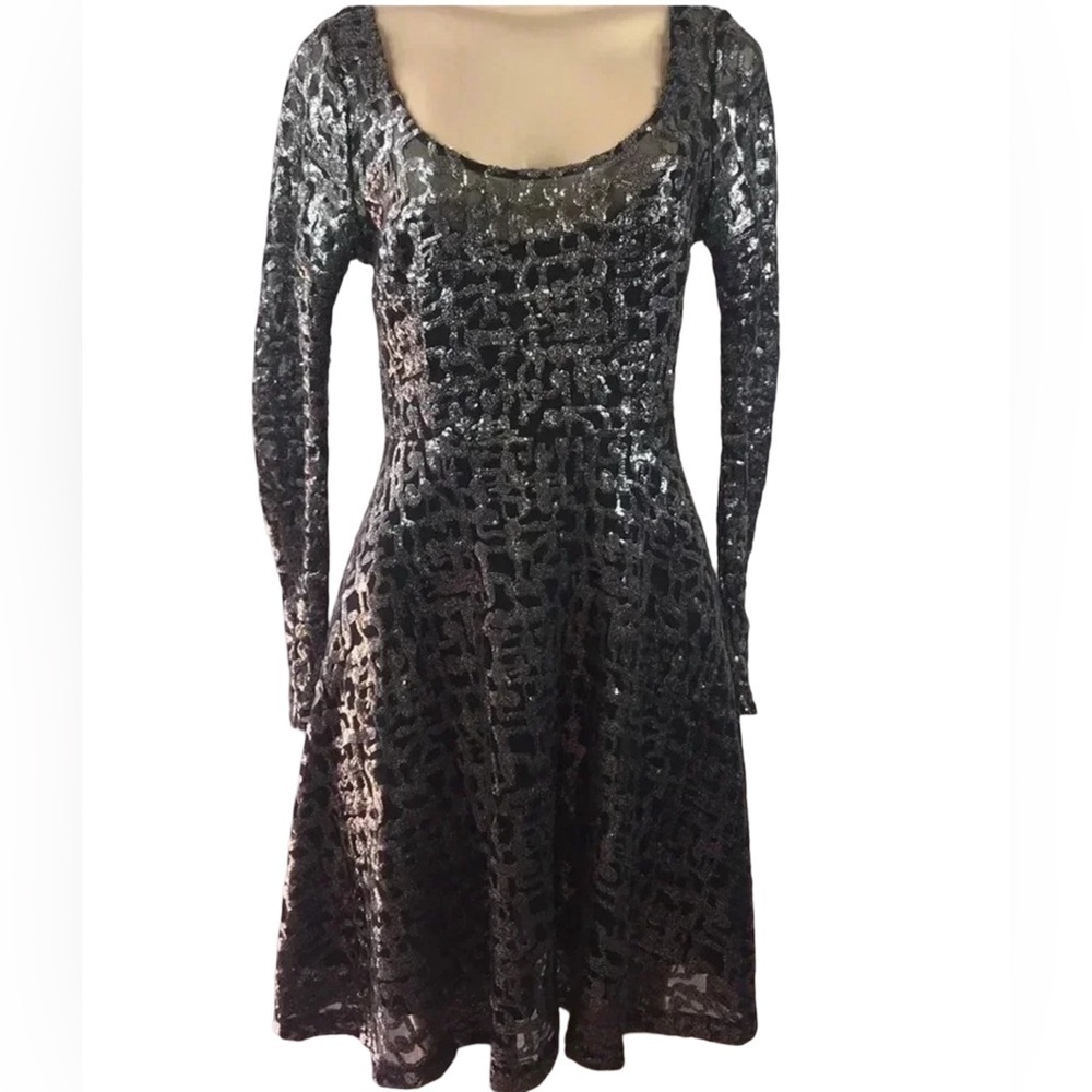 Plenty Dress Size 2 by Tracy Reese Black/Silver. New With Tags